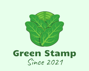 Green Leafy Cabbage logo design