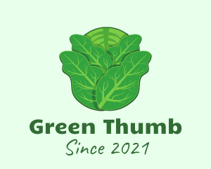 Green Leafy Cabbage logo design