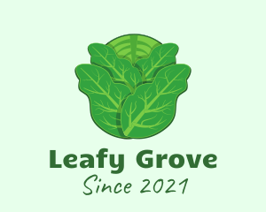 Green Leafy Cabbage logo design