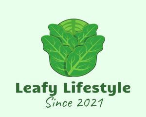 Green Leafy Cabbage logo design