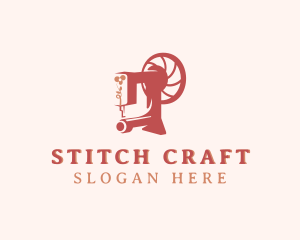 Sewing Machine Clothing Alteration logo design