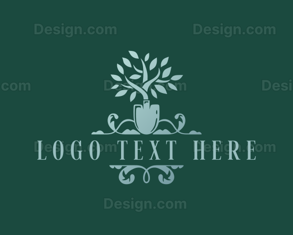 Shovel Garden Landscaping Logo