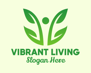 Two Leaf Vine Plant  logo