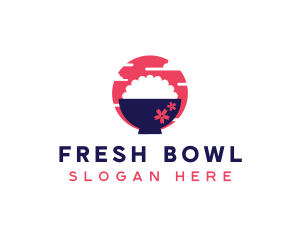 Asian Rice Bowl  logo design