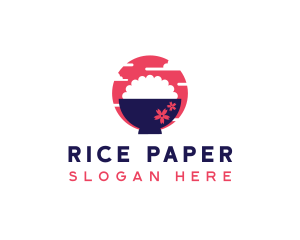 Asian Rice Bowl  logo design