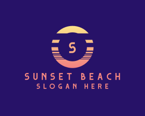 Sunset Letter logo design