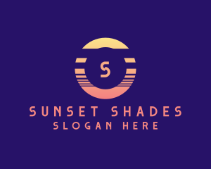 Sunset Letter logo design