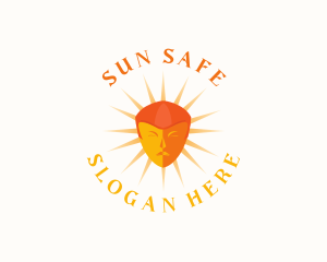 Orange Sun Face logo