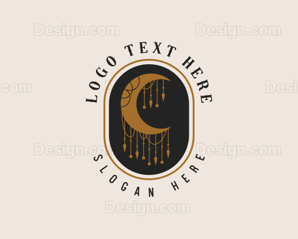 Mystical Bohemian Moon Logo