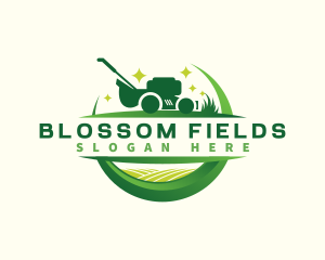 Lawn Mower Field logo design