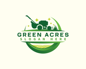 Lawn Mower Field logo design