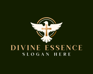 Holy Dove Cross logo design