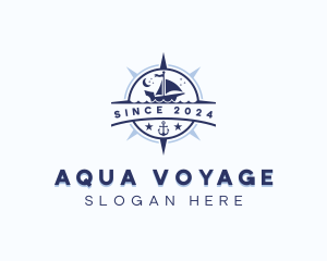 Navigation Sailing Compass logo design