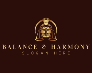 Justice Woman Lawyer logo design