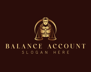 Justice Woman Lawyer logo design