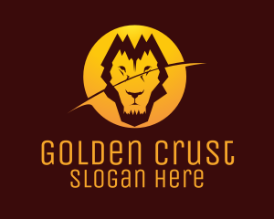 Zoo Golden Lion logo design