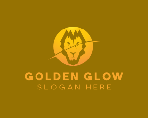 Zoo Golden Lion logo design