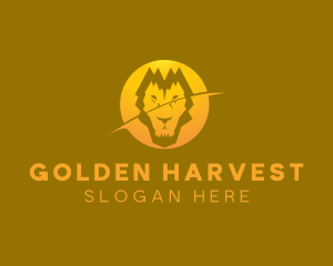 Zoo Golden Lion logo design