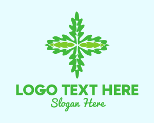 Green Organic Herb  logo