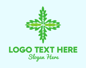 Green Organic Herb  logo