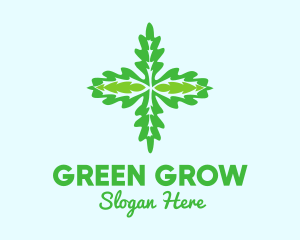 Green Organic Herb  logo design