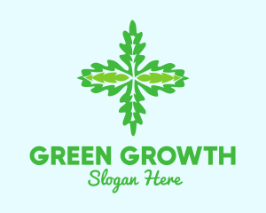 Green Organic Herb  logo design