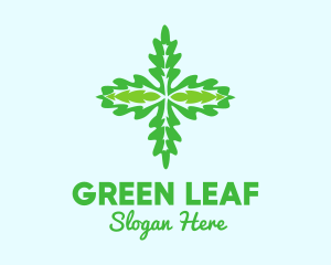 Green Organic Herb  logo