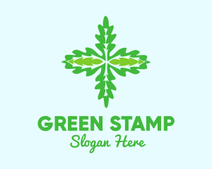 Green Organic Herb  logo design