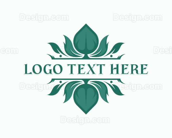 Botanical Organic Leaf Logo