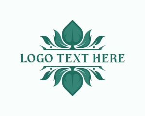 Botanical Organic Leaf logo