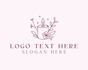 Floral Artisanal Candle logo