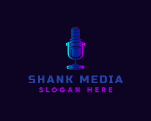 Microphone Podcast Media logo design