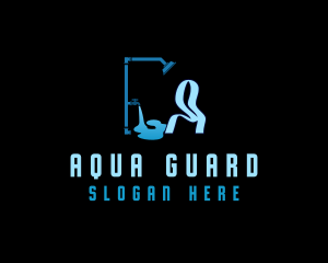 Faucet Shower Plumbing Maintenance  logo design