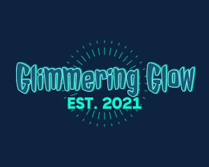 Glowing Spooky Gamer logo design