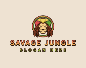 Rastafari Lion Turban logo design