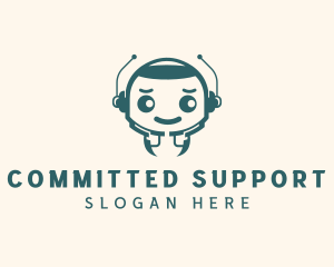 Tech Support Robot  logo design