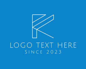 Modern Tech Letter K logo