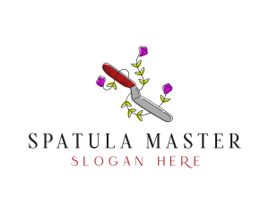 Baking Spatula Knife logo design