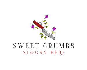 Baking Spatula Knife logo design