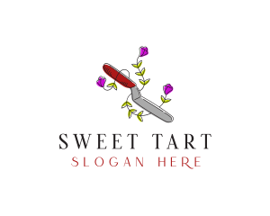 Baking Spatula Knife logo design