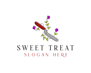 Baking Spatula Knife logo design