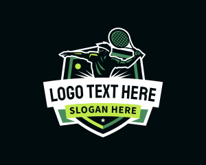 Tennis Player Sports logo