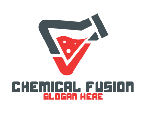 Chemistry Lab Flask logo design