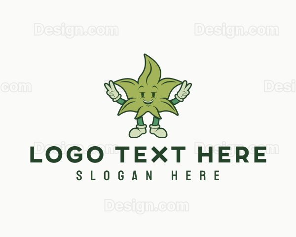 Hemp Marijuana Leaf Logo