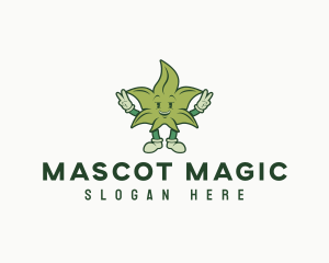 Hemp Marijuana Leaf logo design