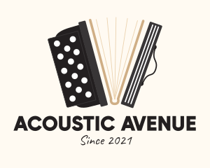 Musical Accordion Book  logo design