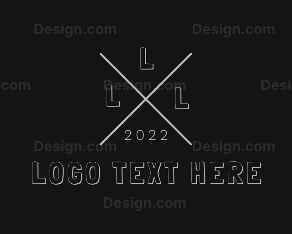 Hipster Fashion Apparel Letter Logo