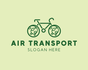 Eco Green Bicycle logo design