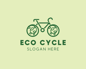 Eco Green Bicycle logo design