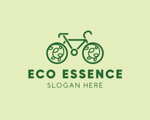 Eco Green Bicycle logo design